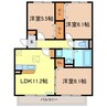 リブラ・レオ 3LDKの間取り