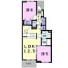 グレイス楠 2LDKの間取り