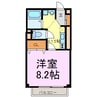 ファーバル常滑 1Kの間取り