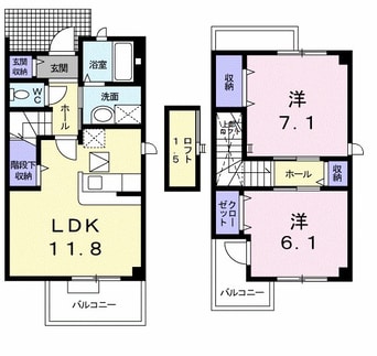 間取図 グランデカメリア山の手II