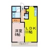 ミューズスタイル 1LDKの間取り