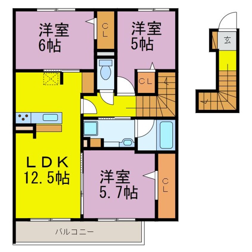 間取図 ルミエールASUKA