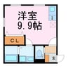 ベルセ常滑III 1Rの間取り