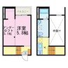 starrobe.（スターローブ） 1Rの間取り