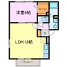 ファミール森西　A 1LDKの間取り
