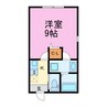 Maison Blanc（メゾンブラン） 1Kの間取り