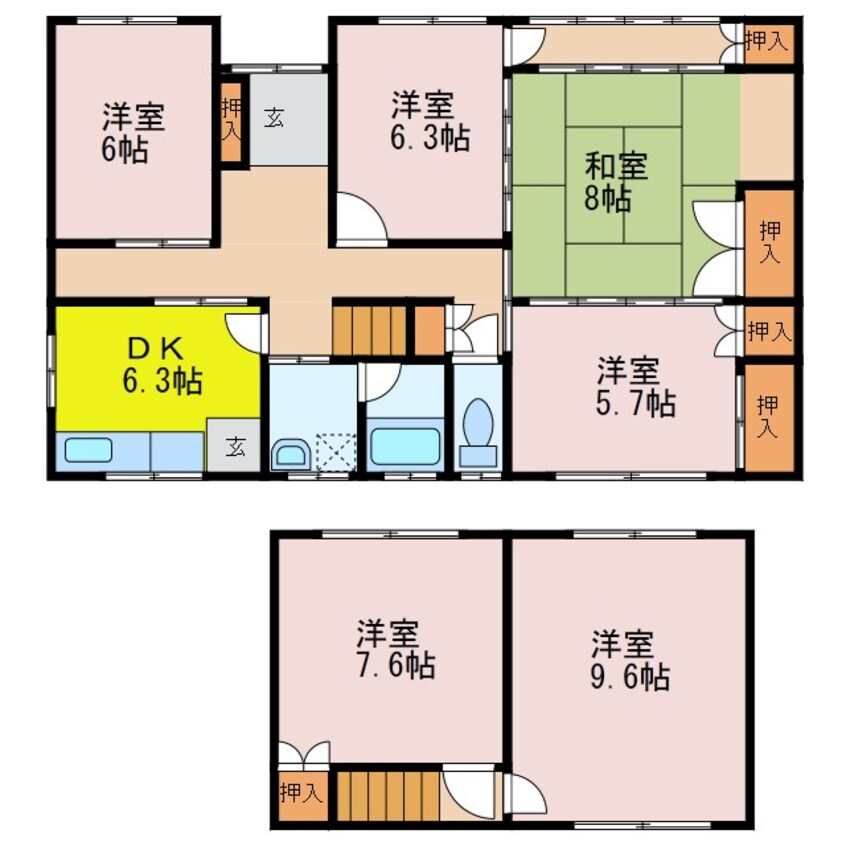 間取図 降幡様貸家