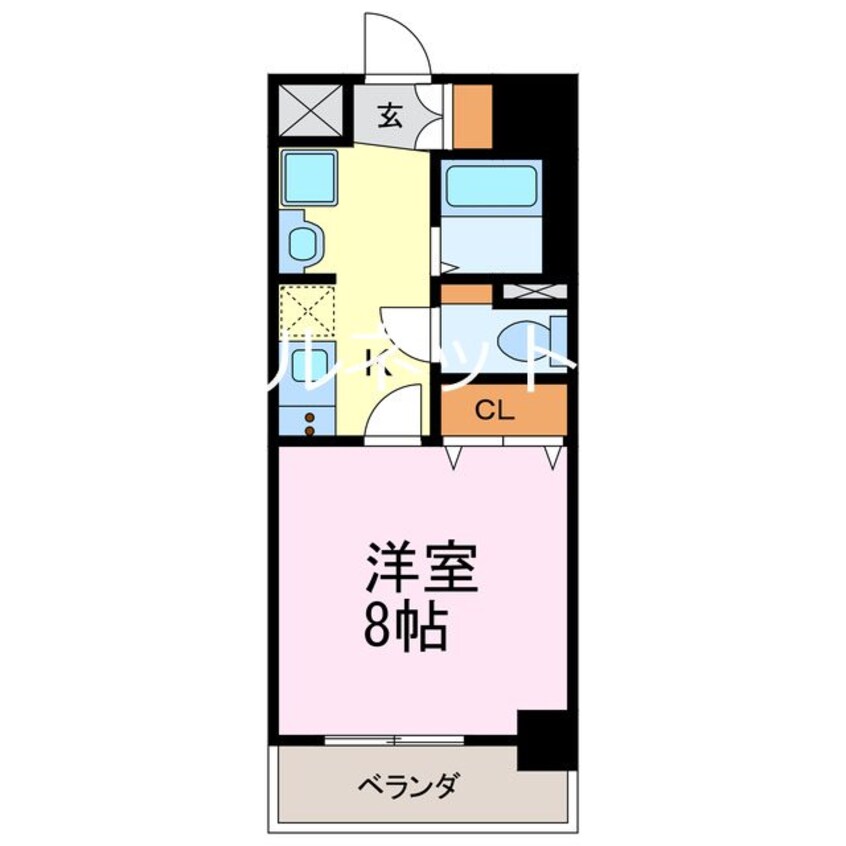 間取図 名鉄常滑線・空港線/多屋駅 徒歩6分 3階 築18年