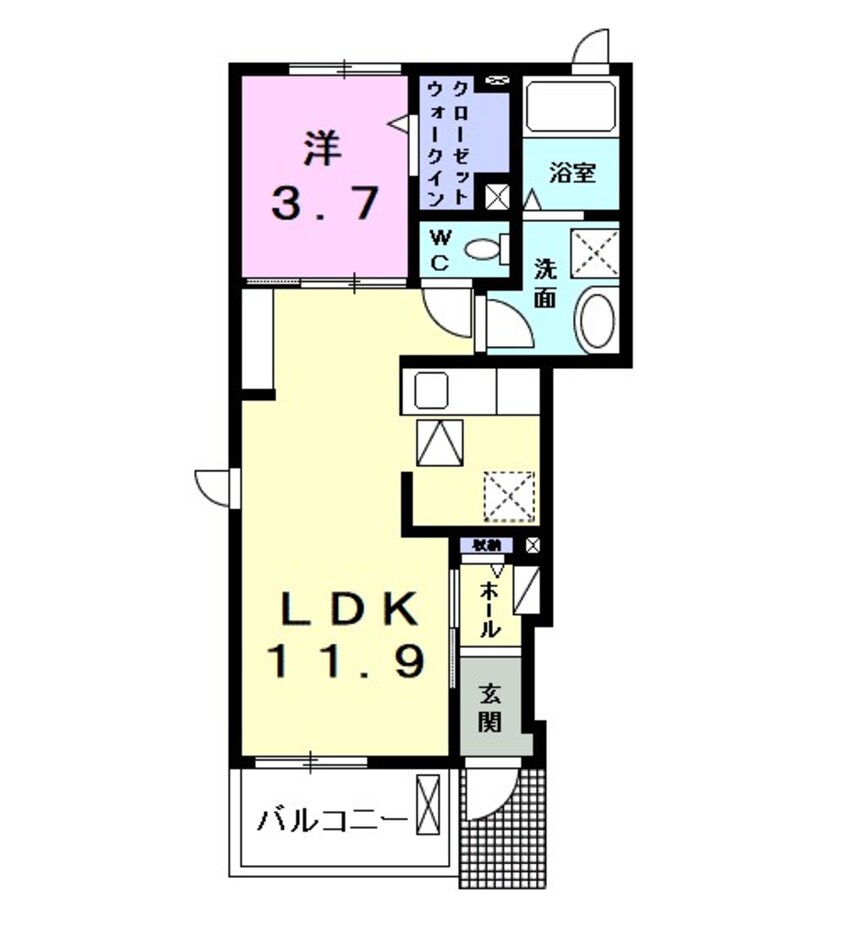 間取図 コート　アンタレス