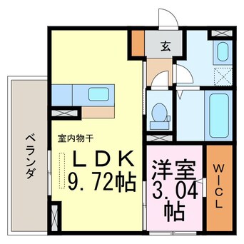 間取図 エスペランサ旭　D棟