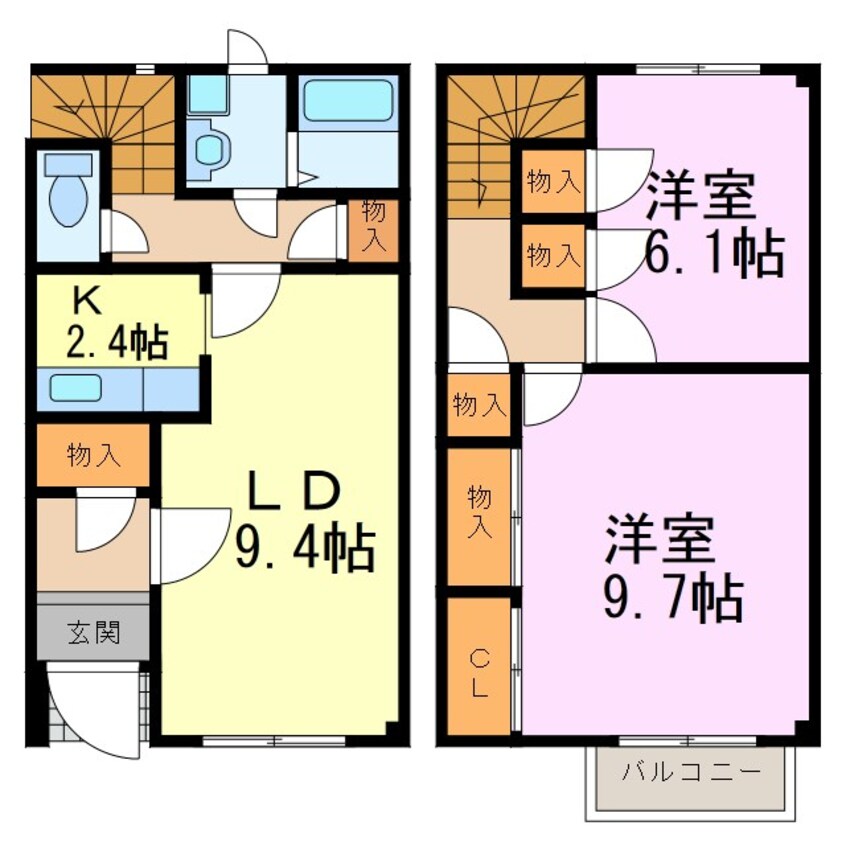 間取図 リリーブ新浜II