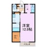 クラウン青山 1Rの間取り