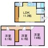 ステージ（A・B） 3LDKの間取り