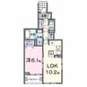 プラシードヒルズ　I 1LDKの間取り