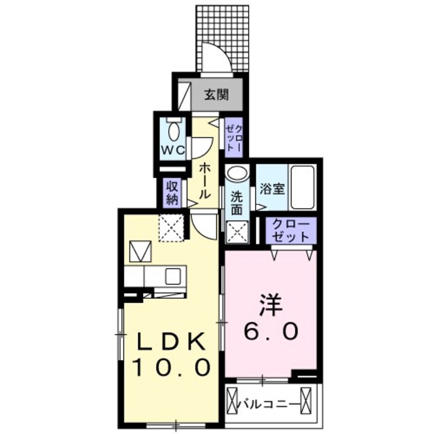 間取図 プレッソ朝倉  A