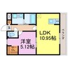 A・City常滑原松 1LDKの間取り