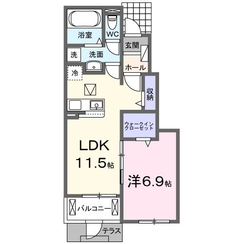 間取り図 クレールA（知多市）