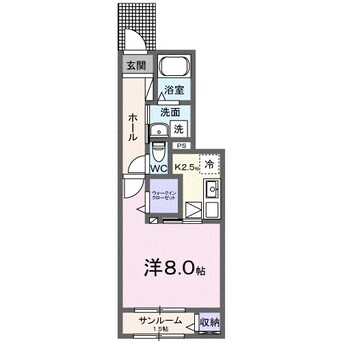 間取図 エバーグリーンD