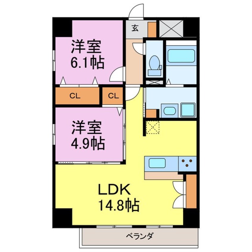 間取図 （仮称）プリミエール常滑新開II