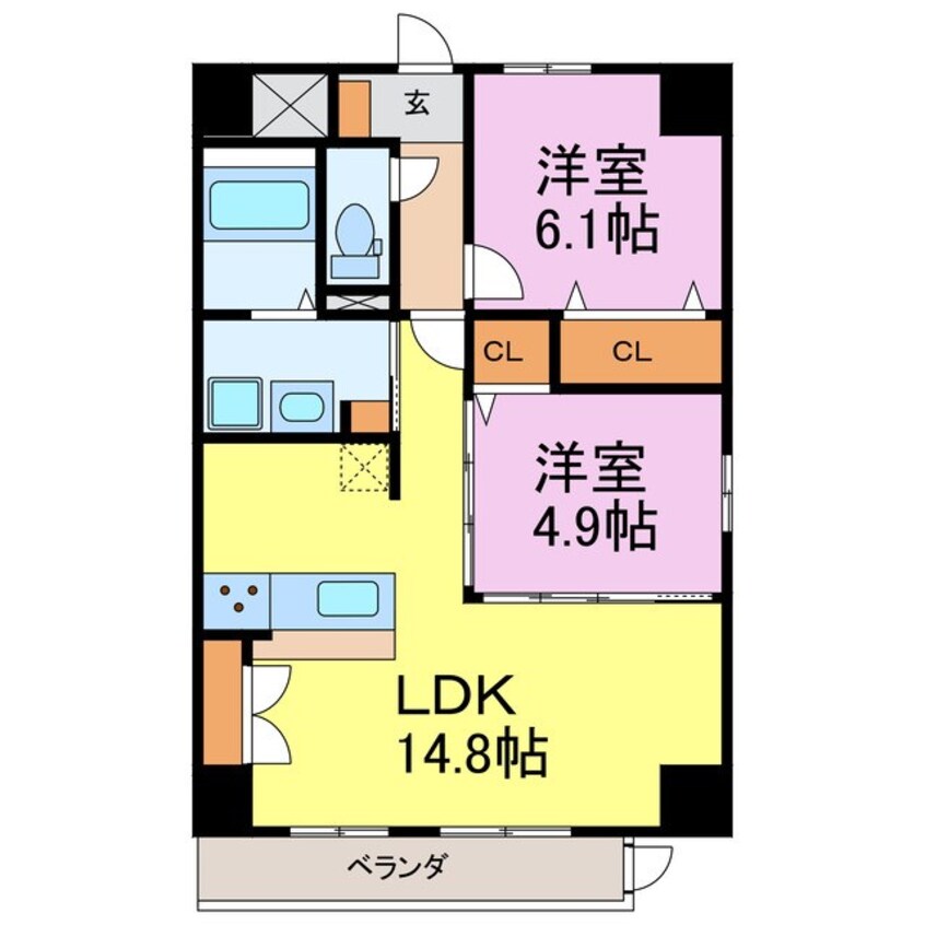 間取図 （仮称）プリミエール常滑新開II