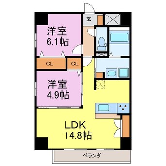 間取図 （仮称）プリミエール常滑新開II