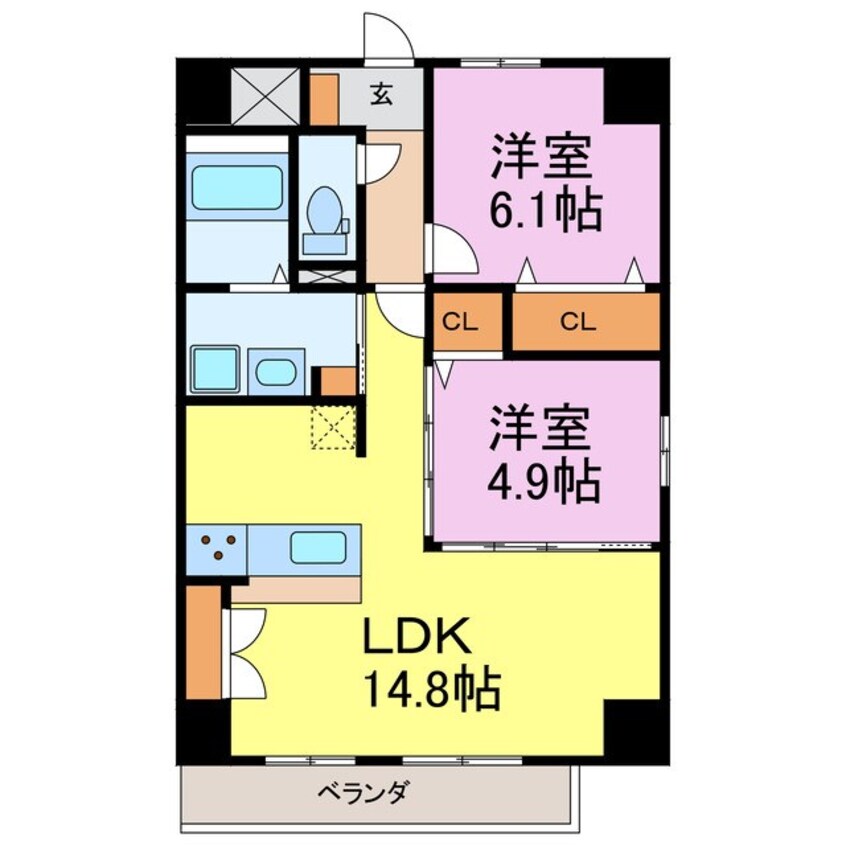 間取図 （仮称）プリミエール常滑新開II