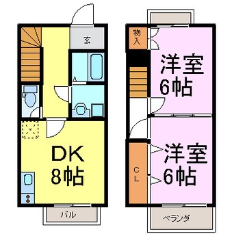 間取図 エトワールあすか　A