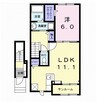 アルディエンテ 1LDKの間取り