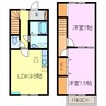 Maisonette柊 2LDKの間取り