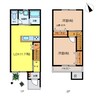 Villa West Gate 2LDKの間取り
