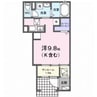 グラ＆＃8212；ヴェ御幸 1Rの間取り