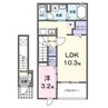 グラ＆＃8212；ヴェ御幸 1LDKの間取り