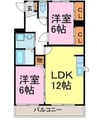 グロリアス 2LDKの間取り