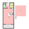ステイ西原Ａ棟 1Rの間取り