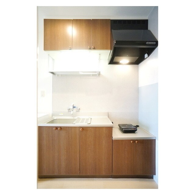 IHコンロ完備のキッチン グランピア１６