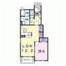 エアリーヒルｉ　Ａ 1LDKの間取り