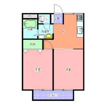 間取図 パークハイツ第２