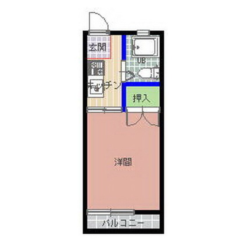 間取図 コーポ堀