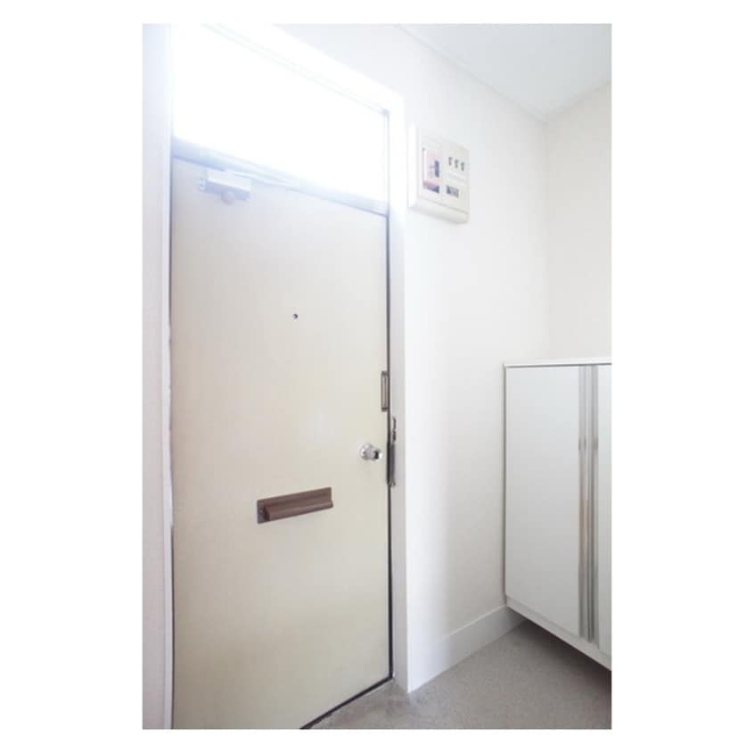 シューズボックス完備の玄関 あけぼのコーポＡ棟