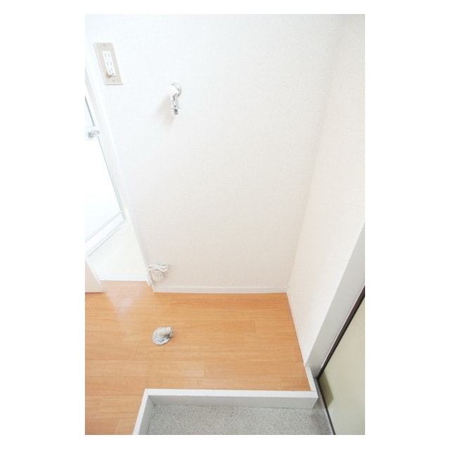 ムダなく配置された洗濯機置場 あけぼのコーポＡ棟