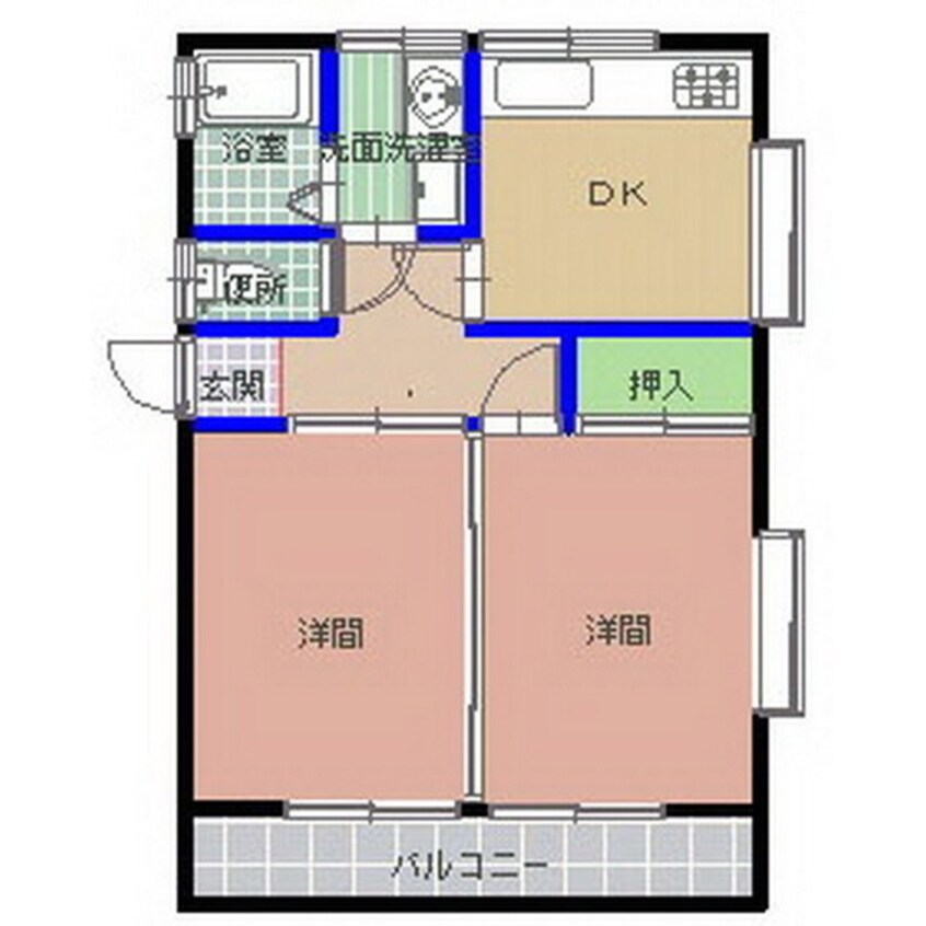 間取図 コーポドリーム２号棟