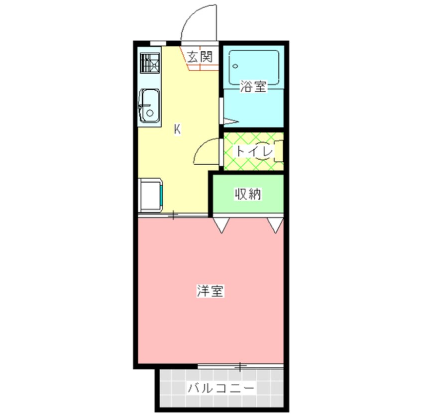 間取図 新田コーポ竹中Ｂ棟