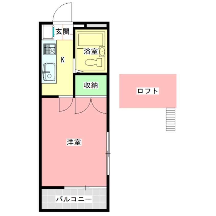 間取図 佐川ハイツＢ棟