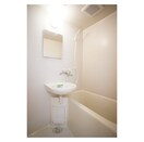 鏡付きのシンプルなバスルーム パークハイツ秀Ｂ棟