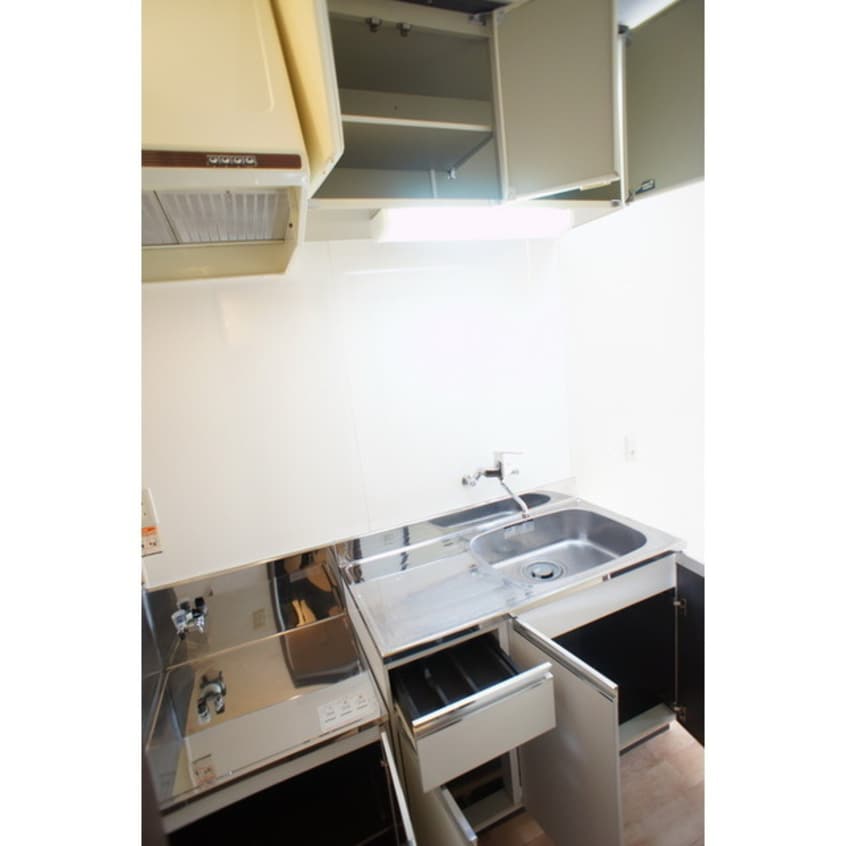 キッチンが綺麗に片付きますね パークハイツ秀Ｂ棟