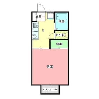 間取図 あけぼのコーポＤ棟