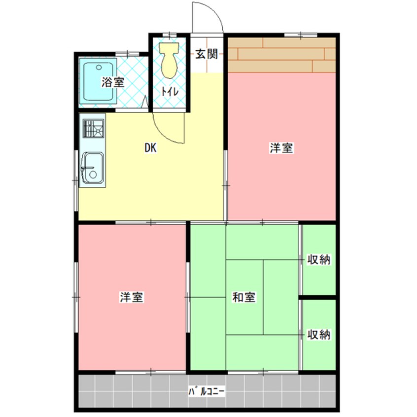 間取図 所コーポ
