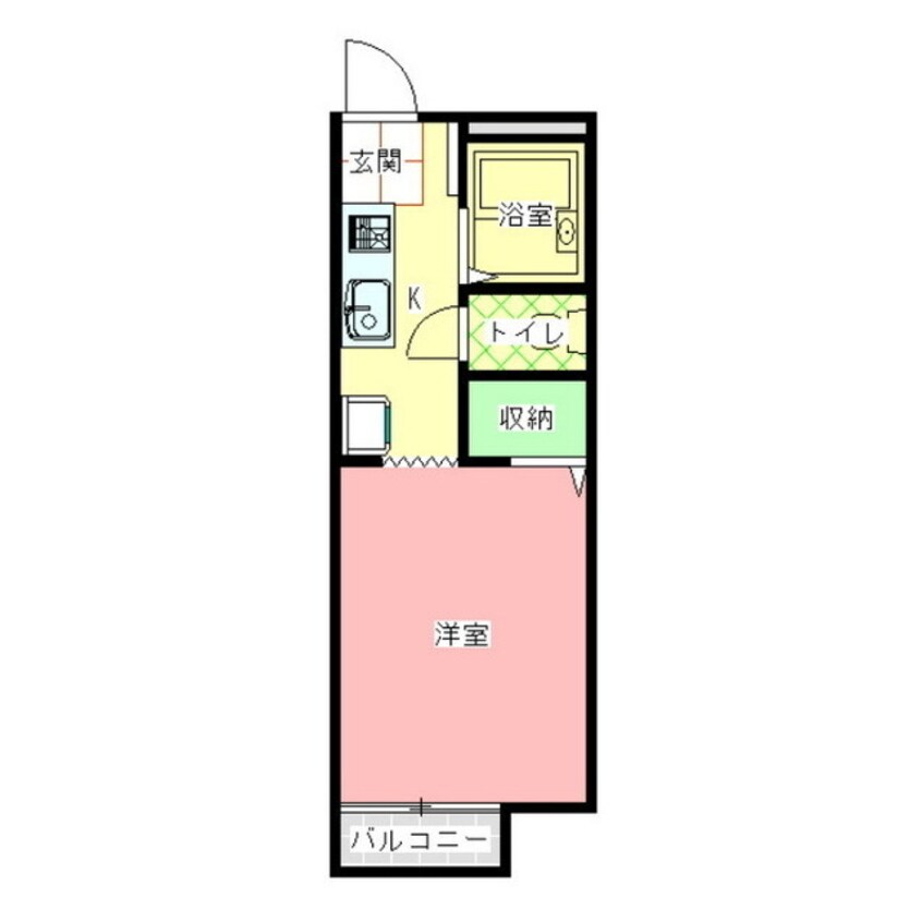 間取図 コーポワスギ２Ｂ棟