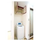 洗濯機上部にも収納棚がございま プレアージュⅡ