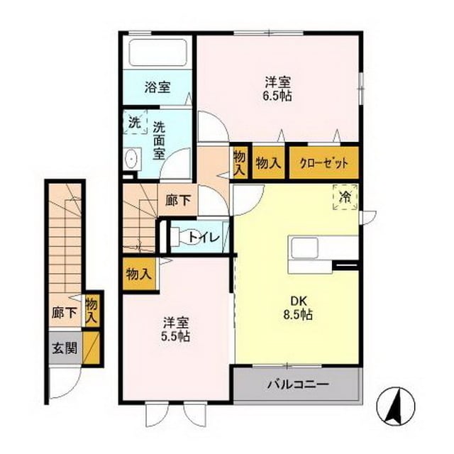 間取り図 アクアパーム　Ｄ